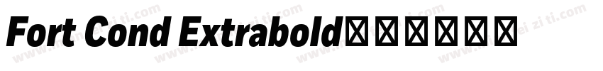 Fort Cond Extrabold字体转换